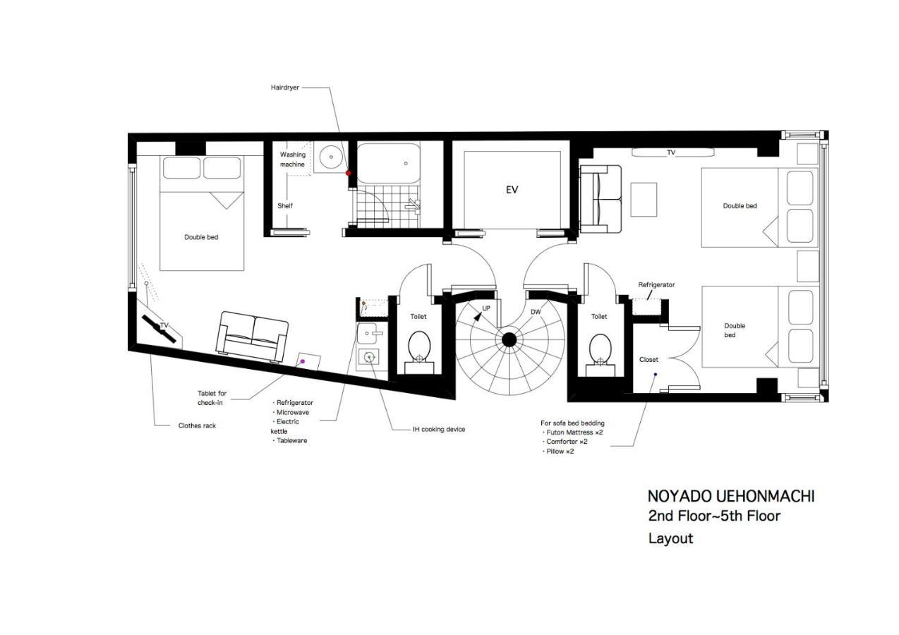 Noyado Uehonmachi Apartment Osaka Exterior foto